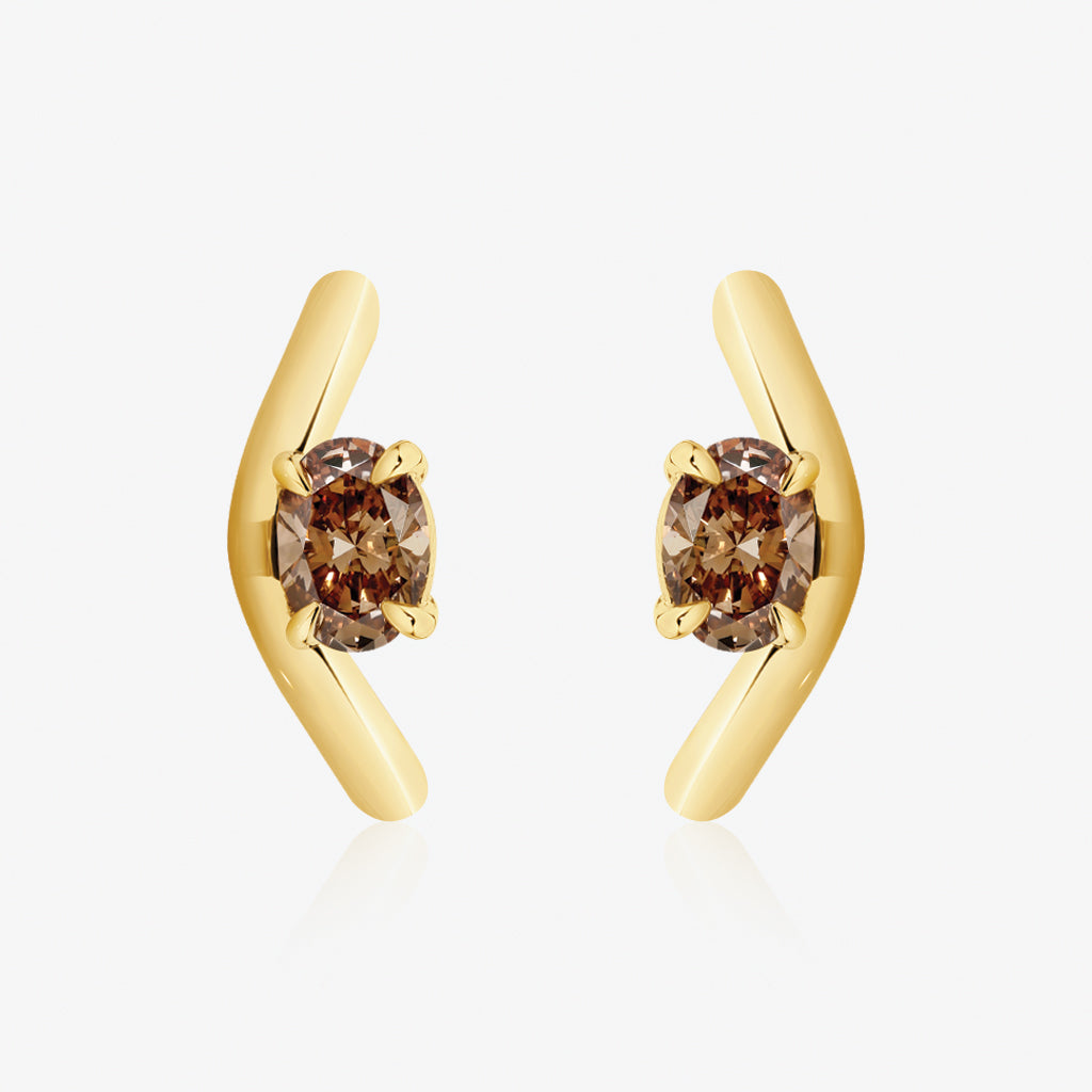 Sunset Valley Earrings - 18YG