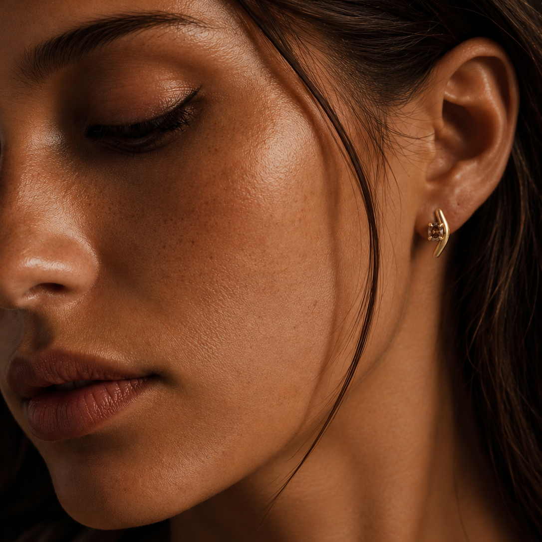 Sunset Valley Earrings - 18YG