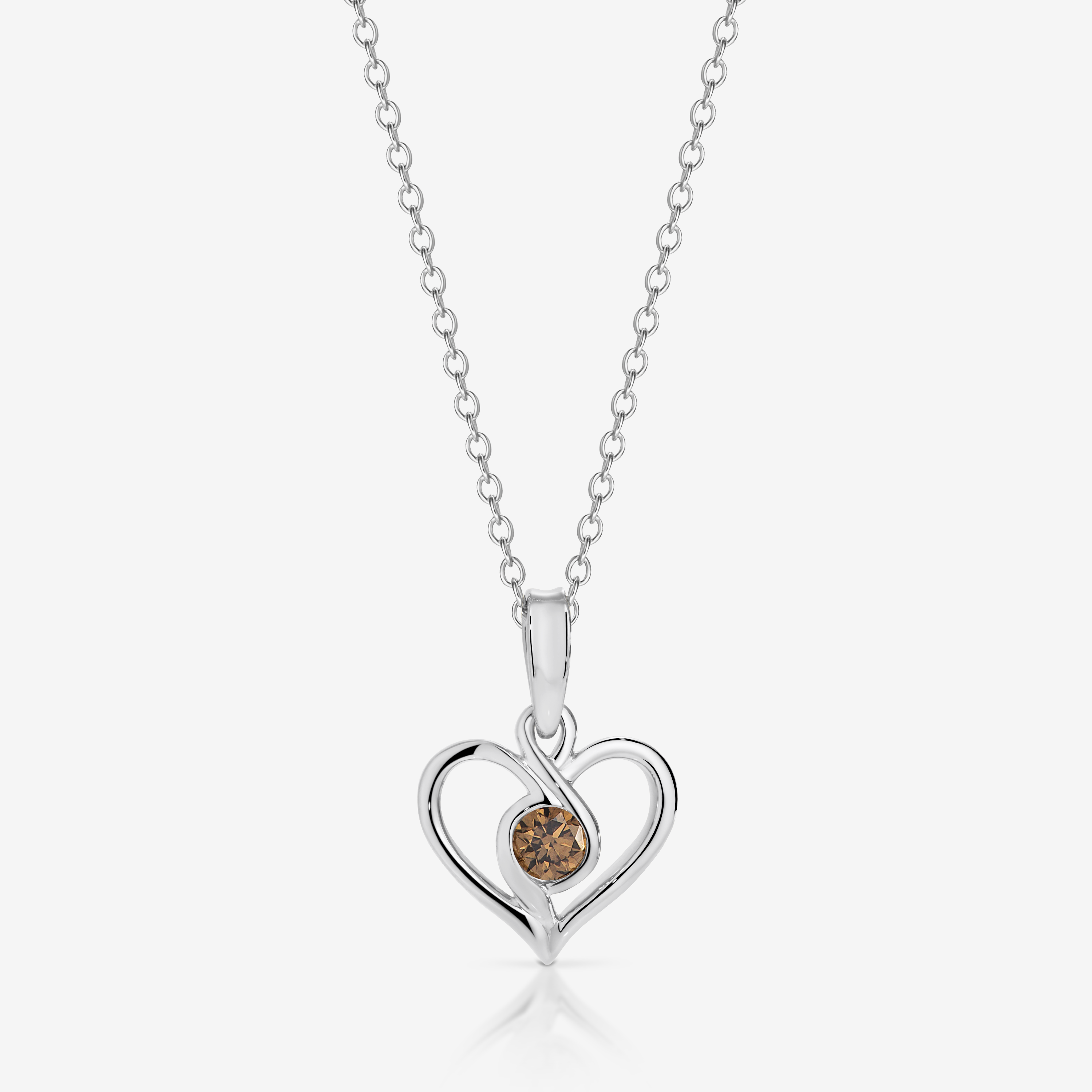 Infinity Heart Pendant - 9WG