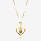 Infinity Heart Pendant - 9YG