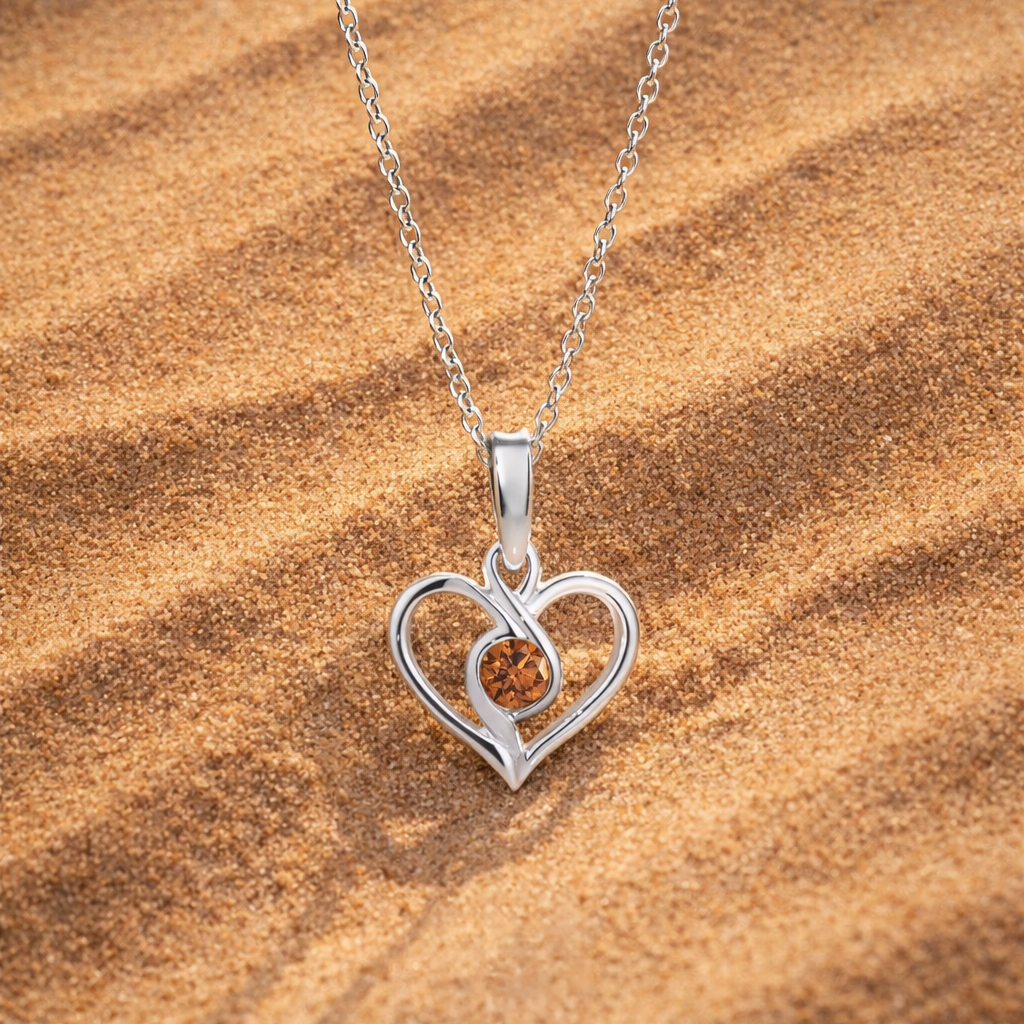 Infinity Heart Pendant - 9WG