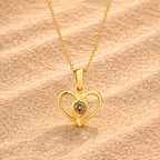 Infinity Heart Pendant - 9YG