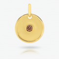 Satin Disk Pendant - 9YG