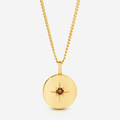 Desert Star Round Pendant- 9YG