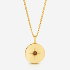 Desert Star Round Pendant- 9YG