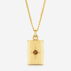Desert Star Rectangle Pendant- 9YG