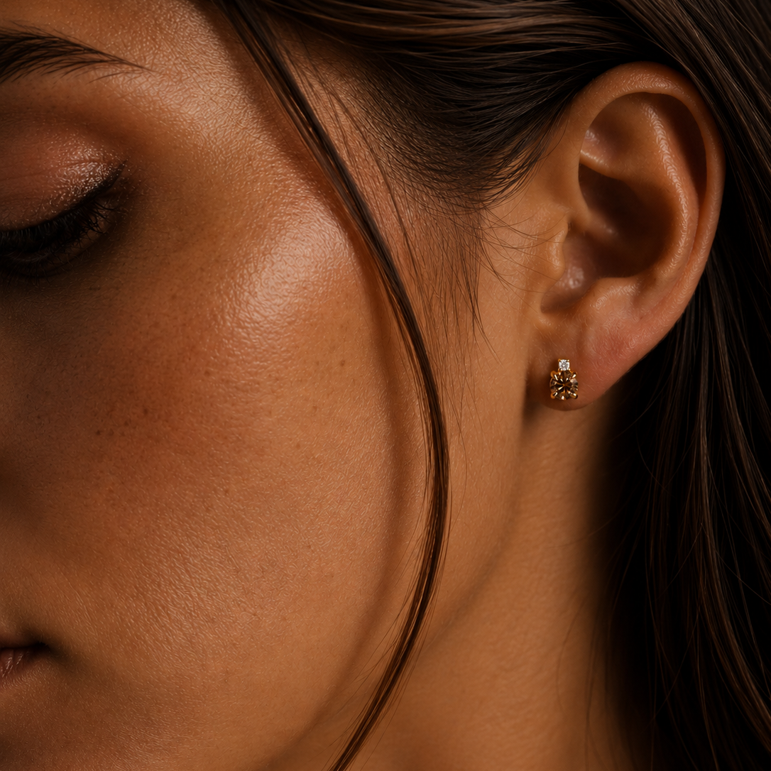 Golden Dusk Earrings - 9YG